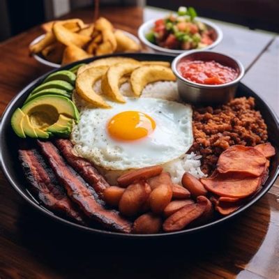  Bandeja Paisa: Ein symphonisches Geschmackserlebnis mit herzhaften Aromen und cremigen Texturen!